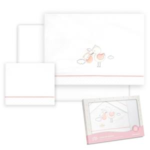 Juego de 3 Piezas de Ropa de Cama 100% Algodón para Cuna, Modelo Tejido Cigea-Oso con Diseño de Personajes - Product Image 1