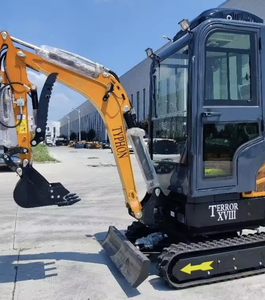 Best!! High Performance Used Yellow and Black 3 Ton Excavator with Reinforced Steel Tracks and Enclosed Operator Cab for Constru - Product Image 5