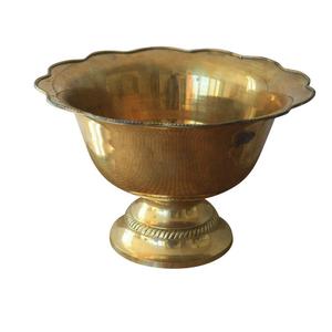 Golden Metallic Champagne Ice Bowls With Handle & Base Round Shape Wine Cooler for Beer Soft <b>Drink</b> Hotels Party Barware Use - Product Image 5