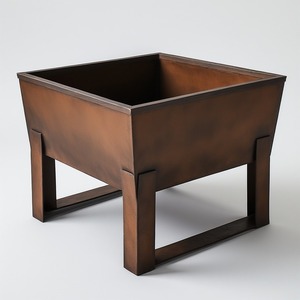 Premium Modern Metal Firepit <b>for</b> Outdoor <b>Gardens</b> <b>Wood</b> Burning Durable Design with Elegant Evening Ambience Powder Coated Finish - Product Image 2