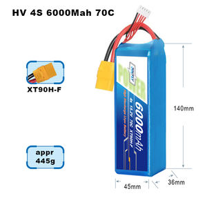 Batterie de drone de qualité supérieure <span class=keywords><strong>4S</strong></span> 15.2V 3000/4000/5000/6000/7000mAh 30C/50C/70C/90C Personnalisé OEM ODM Lithium <span class=keywords><strong>Lipo</strong></span> - Product Image 4