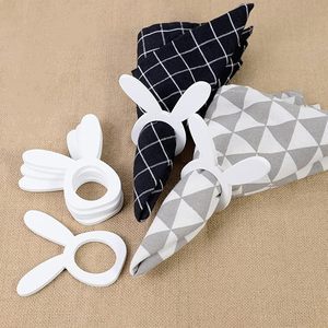 Servilletero de conejito de Pascua, servilletero de oreja de conejo de madera para una fiesta de cumpleaños y bodas para la decoración de su mesa de comedor - Product Image 1