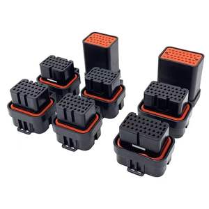 Ruggedized TE AMP 2 a 12 Pinos IP67 Classificado 3-1437290-7 PBT Habitação ECU Plug impermeável para Harsh Automotive Systems Wire Harness - Product Image 4