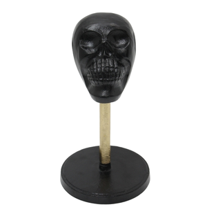 Porte-bougie en aluminium décoratif fantaisie support de bougie de couleur noir mat pour salon et décoration d'halloween à la main - Product Image 6