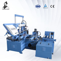 Scie à ruban industrielle horizontale à commande PLC GZ4230X, scie à ruban CNC à découpe d'angle automatique pour métal