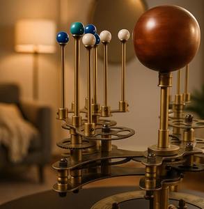 Orrery pulido de lujo de calidad superior con engranajes planetarios giratorios para entusiastas de la astronomía disponible para precio de exportación - Product Image 4