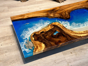 Việt Nam Bán Buôn Rắn Gỗ Bảng Top Với Nhựa Epoxy Nhà Máy Giá WA 84373635126 - Product Image 5