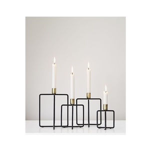 Vintage inspired metal candle holder <b>set</b> handcrafted <b>for</b> indoor <b>outdoor</b> use living room <b>dining</b> table bedroom patio - Product Image 5