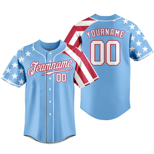 Maillot de baseball américain Hommes Femmes Baseball Shirts Custom Made Heat-Transfer Printed 100% Polyester Quick Dry Anti-Bacterial - Product Image 3