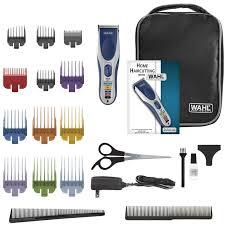 Hot Wahls- Color Pro Rechargeable Cordless Hair <strong>Clippers</strong>- <strong>21</strong> Color-Coded Cutting Pieces + 12 Guide Combs and Soft Storage Case