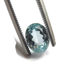 Vente en gros 8x10mm bleu aigue-marine Nano pierres précieuses Oeil propre coupe ovale indien naturel poire forme pierres bijoux pierres précieuses en vrac - Product Image 2