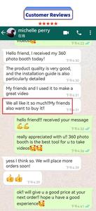 ตู้ถ่ายภาพวิดีโออัตโนมัติ 360 องศา แบบพกพา พร้อม Wi-Fi บลูทูธ บริการพิมพ์ภาพด้วยตนเอง รองรับสมาร์ทโฟนและ iPad - Product Image 4