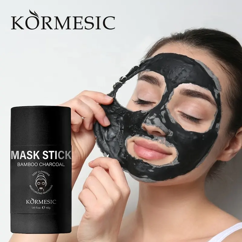 Máscara de limpeza de rosto, máscara coreana para cuidados com a pele, limpeza de clay, creme de lama, máscara facial orgânica