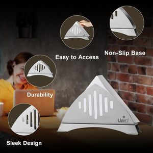 Porte-serviettes en tôle d'acier inoxydable avec élégant petit dessus en forme de boule parfait pour la maison et l'hôtel cuisine vaisselle porte-mouchoirs - Product Image 3