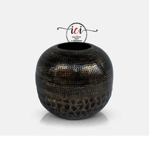 Florero de suelo de Metal texturizado de aluminio de estilo moderno, recién llegado, decoración para fiesta de boda, jardín, hogar, con diferentes acabados - Product Image 4