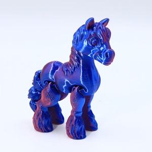 야시장 인기 플라스틱 프로스트 포니 피규어 OEM 맞춤형 1/12 스케일 3D 프린팅 장난감 도매 판매용 - Product Image 2