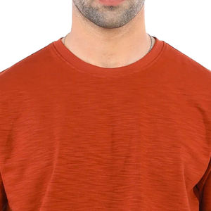 Camiseta de manga corta de algodón pesado más vendida, ropa de calle para jóvenes, logotipo personalizado, 100% algodón, patrón sólido, diseño liso a la moda - Product Image 6