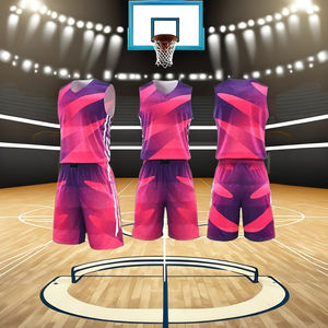 Conjunto de Uniforme de Baloncesto Personalizado Reversible de Doble Cara, Secado Rápido, Transpirable, 100% Poliéster Sublimado, Sin Mangas para Verano - Product Image 4