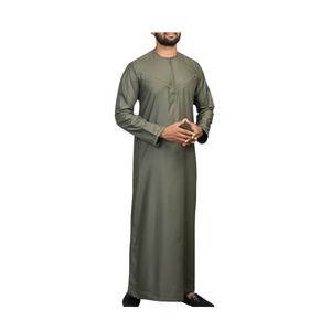 Las mejores ofertas en tamaño personalizado Tela de Grado Superior Casual Étnico Thobes Sudadera con capucha Jubba-Ropa musulmana larga en estilo indio - Product Image 1