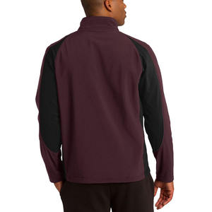 Nouvelle arrivée de veste softshell pour hommes logo imprimé personnalisé fermeture éclair complète top ventes ODM accessoire d'hiver prix de gros - Product Image 3