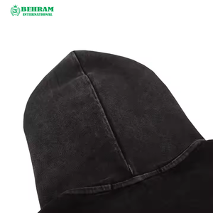Sweat à capuche unisexe de haute qualité en coton 100% lavé à l'acide, coupe classique, en molleton/éponge française, respirant, séchage rapide, streetwear - Product Image 6