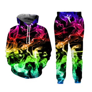 2025 nuevo chándal con cremallera para hombre, conjunto deportivo de 2 piezas, chándal para hombre, ropa estampada con capucha, sudaderas con capucha, chaqueta, pantalones, chándal para hombre - Product Image 6