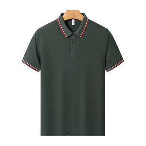 Polo sólido en blanco de secado rápido al por mayor logotipo personalizado bordado verano Polo ropa de trabajo logotipo impreso Camiseta de manga corta para hombres - Product Image 4