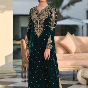 BEAUTIFUL LATEST STYLISH LONG <b>JACKET</b>, PLAZO DRESS EMBELLISH WITH CRYSTAL GLASS BEADS, DABKA ,WORK for Party-WEAR/WEDDING @ 2022 - Product Image 1