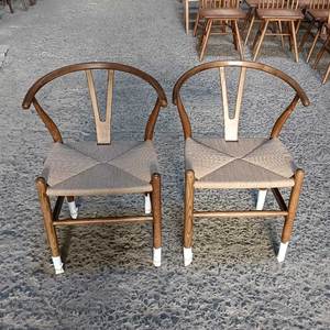 Woven Ash Wood <b>Dining</b> <b>Chair</b> for Stable Living Rooms Restaurants Home Office-GCF205 - Product Image 4