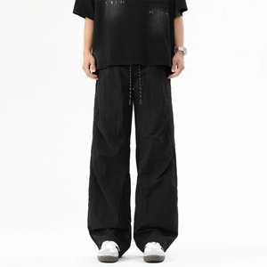 Pantalon de survêtement en toile épaisse respirante écologique 100% coton blanc gris pour hommes Automne Hiver Ample Style Hip-hop américain - Product Image 6