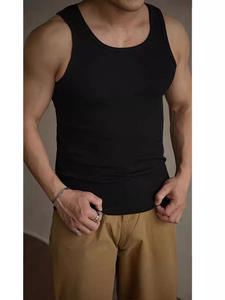 Débardeur décontracté pour homme avec logo personnalisé, 100% coton, respirant, séchage rapide, t-shirt musculaire, musculation, entraînement, usine OEM - Product Image 2