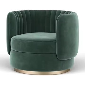 Pouf ottoman moderne en velours avec support métallique - Tabouret convertible réglable pour la maison et l'hôtel - Design écologique - Product Image 5