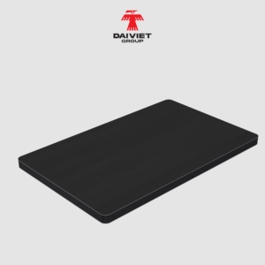 Panneau mural en charbon de bambou 5 mm noir grain de bois 1220x2440 mm fabriqué au Vietnam pour hall d'accueil de bureau moderne - Product Image 1