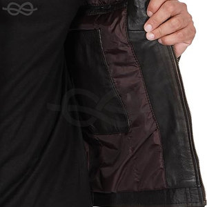 Chaqueta de Cuero para Motocicleta Más Vendida para Hombre, Acolchada, Estilo Café Racer, Cuello Alto, Transpirable, para Motociclistas con Estilo - Product Image 5