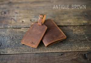 Leather Personalized Luggage Leather Personalized Luggage <b>Tags</b> <b>Wedding</b> <b>Favors</b> LTT-0007 - Product Image 2