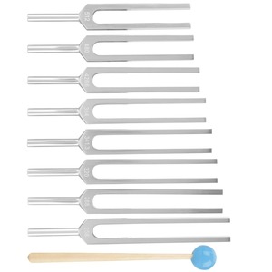 Ensemble de diapasons en acier inoxydable, manuel, pour la physique, l'extérieur, l'emballage, 8 diapasons, 136,1 Hz, pour les clubs de santé, les cours de physique, la musique - Product Image 4