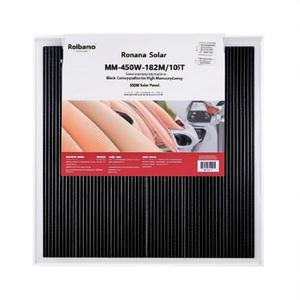 Panneau solaire monocristallin haute efficacité Ronma Solar RM-450W-182M/108T noir 550W 182mm d'origine américaine - Product Image 2