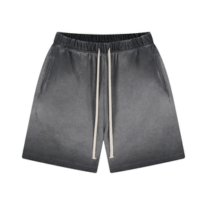 Fourniture OEM Short personnalisé pour hommes Short en éponge française Coton Streetwear Vintage Distressed Sun Faded Short délavé à l'acide - Product Image 3