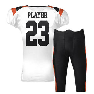 Uniforme surdimensionné personnalisé de football américain Jeune XL Maillot en maille respirant Chemises courtes confortables Tops Technologie de sublimation - Product Image 2