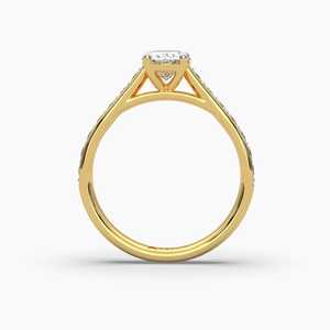 Bague de fiançailles en diamant Moissanite taille ovale au design unique Anniversaire de mariage à la mode et cadeau de fête disponible au prix d'exportation - Product Image 4