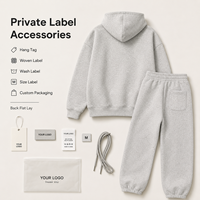 Ensemble de survêtement IKDEER OEM personnalisé avec logo, pantalon de jogging et sweat à capuche, 100 % coton, pour homme