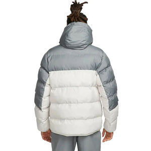 Nouveauté personnalisée veste d'hiver décontractée bouffante pour hommes conception personnalisée avec col montant veste à fermeture éclair à bulles pour hommes - Product Image 2