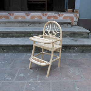 Silla de bebé de ratán de bambú hecha a mano para fotografía - Product Image 5