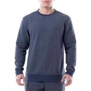 Sweat-shirt à col rond en molleton décontracté EcoSmart Winter Solid Washed 100% coton avec impression numérique pour homme - Product Image 4