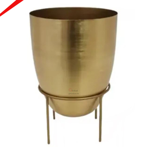 Jardinière simple en métal en acier inoxydable pour restaurant et bar d'hôtel - Product Image 3