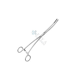 Bozeman 9 Fórceps de vendaje uterino manual de acero inoxidable de 3/4 pulgadas Base curva doble de instrumentos quirúrgicos - Product Image 2