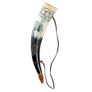 Meilleure qualité 100% corne soufflante naturelle buffle soufflant corne forme naturelle soufflant corne pour la décoration murale de bureau à domicile prix bas - Product Image 5