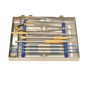 Kits de implantes dentales de Material de acero inoxidable de llegada caliente Kits de implantes dentales aprobados por CE 8 piezas con caja - Product Image 1