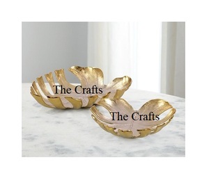 Aluminium Gold Color <b>Chocolates</b> Serving Bowl Handmade Customized Size And Shape For <b>Wedding</b> Party And Event Use - Product Image 3
