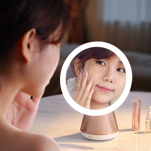 Gương trang điểm để bàn nhỏ gọn, di động, có thể in logo tùy chỉnh, tích hợp đèn LED đổi màu theo nhịp thở, dùng làm đèn ngủ - Product Image 2